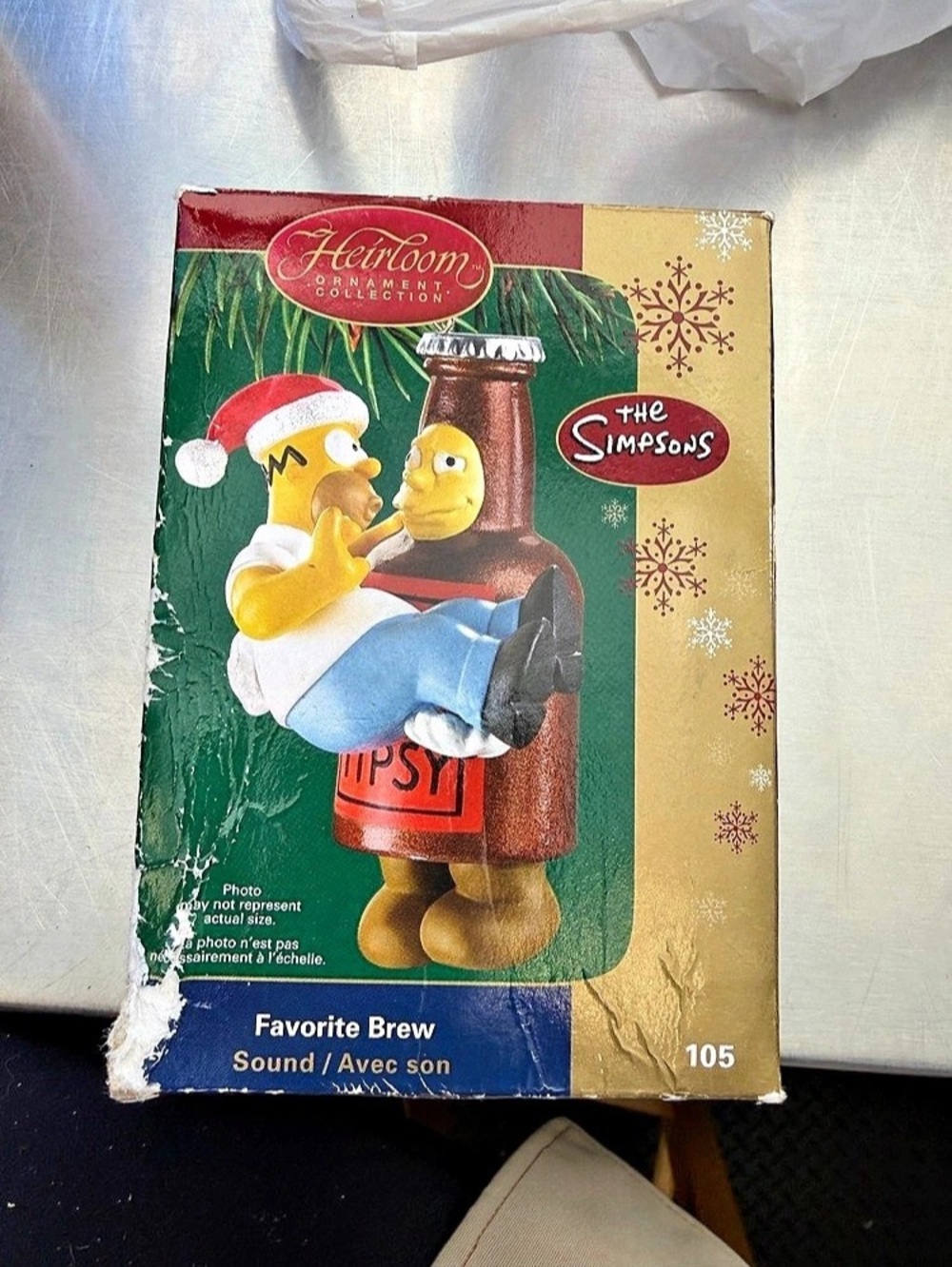 The Simpsons Favorite Bow Christmas Ornament Boxed Holiday Decor